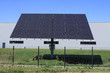 Solar Power Station in the green spring Nature