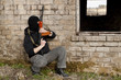 Man with gun