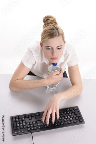 Foto: Langeweile im Büro Langeweile im Büro