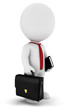 3d white people businessman