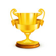 Gold trophy, vector