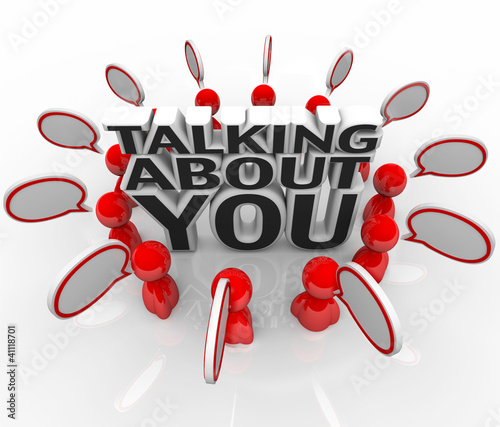 Illustration: People Talking About You Buzz Reputation Speech Bubbles People Talking About You Buzz Reputation Speech Bubbles