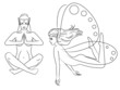 Simple fairy outlines