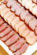 Cutting sausage and meat