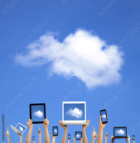 Photo: cloud computing concept cloud computing concept