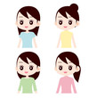 色々な服装の女性