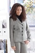 Attractive afro businesswoman standing in office