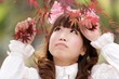 asian woman in nature