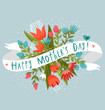 Happy Mother's Day floral greeting