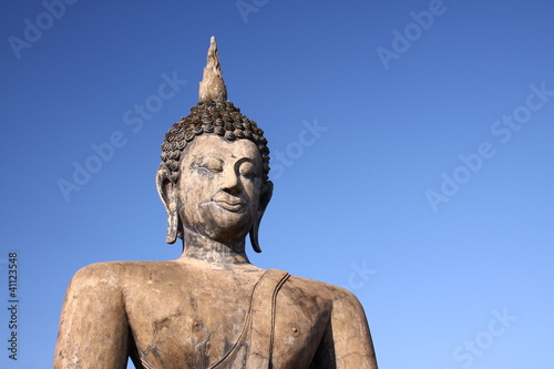 Photo: Old buddha in Sukhothai Historical Park, Thailand. Old buddha in Sukhothai Historical Park, Thailand.
