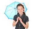 Portrait of beautiful little girl with umbrella Portrait of beautiful little girl with umbrella