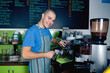 Photo: Bartender making coffee Bartender making coffee