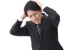 Foto: 悩む新人ビジネスマン 悩む新人ビジネスマン