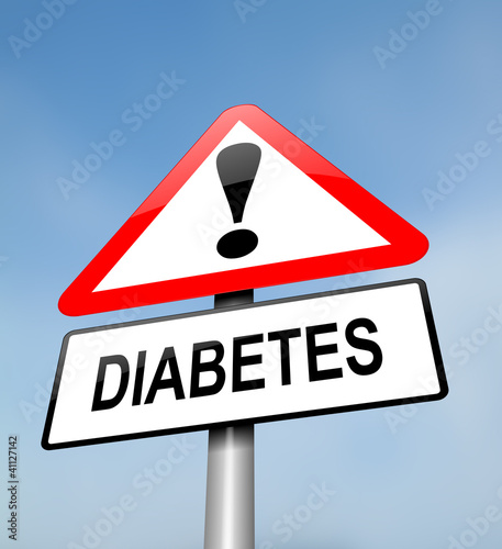 Illustration: Diabetes warning. Diabetes warning.