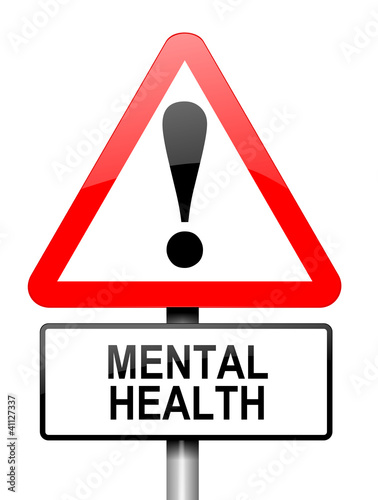 Illustration: Mental health warning. Mental health warning.