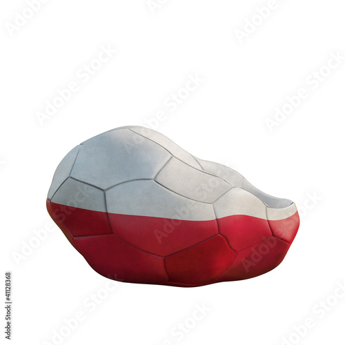 Illustration: poland deflated soccer ball poland deflated soccer ball