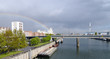 Paris banlieue est , arc en ciel ur la Seine