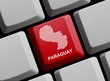 Paraguay - Umriss auf Tastatur Paraguay - Umriss auf Tastatur