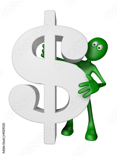 Illustration: dollar symbol dollar symbol