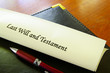 Photo: Last Will and Testament document on desk Last Will and Testament document on desk