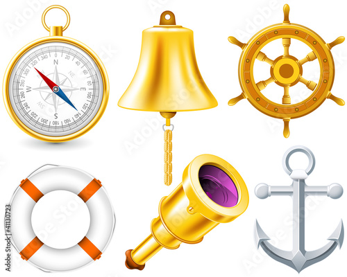 Vektor: Nautical elements Nautical elements
