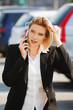 Young businesswoman calling on the phone