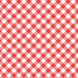 Red gingham fabric cloth, seamless pattern included