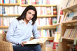 Photo: female student with book female student with book