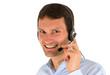 Foto: Mann mit Headset Mann mit Headset