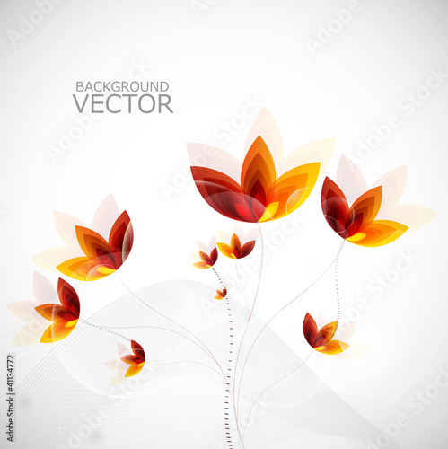 Vetor: Abstract new colorful shiny flower pattern illustration Abstract new colorful shiny flower pattern illustration