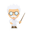 funny cartoon scientist