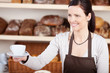 kaffee in der bäckerei