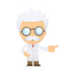 funny cartoon scientist