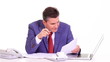 Accountant businessman. Stress.