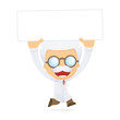 funny cartoon scientist