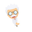 funny cartoon scientist