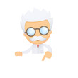 funny cartoon scientist
