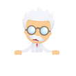 funny cartoon scientist
