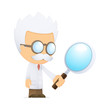 funny cartoon scientist