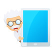 funny cartoon scientist