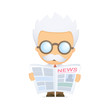 funny cartoon scientist