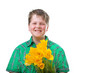 Frühlingsbote - Junge mit Tulpen