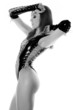 Photo: Pretty Model wearing Sexy Spandex Black SwimSuit Pretty Model wearing Sexy Spandex Black SwimSuit