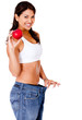 Healthy eating woman