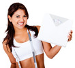 Woman loosing weight