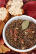 Lentilles vertes du Puy cuisinées aux lardons