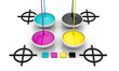 CMYK liquid inks and target