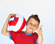 Kind mit Fussball