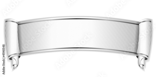 Vector: Vector illustration of silver scroll Vector illustration of silver scroll