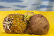 Pineapple, coconut and banana